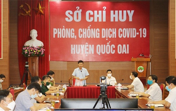 Huyện Quốc Oai quyết liệt triển khai các biện pháp phòng, chống dịch, quyết tâm giữ vững “vùng xanh”