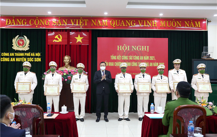Công an huyện Sóc Sơn triển khai nhiệm vụ công tác năm 2022