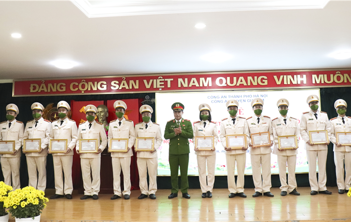 Công an huyện Gia Lâm tổng kết công tác công an năm 2021 và triển khai công tác năm 2022