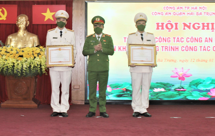 Công an quận Hai Bà Trưng: Tổng kết công tác an ninh năm 2021, triển khai chương trình công tác năm 2022