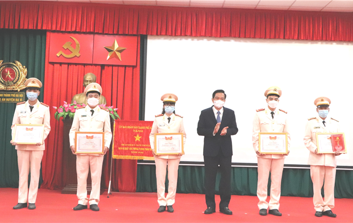 Công an huyện Ba Vì: Tổng kết công tác Công an năm 2021, triển khai nhiệm vụ năm 2022