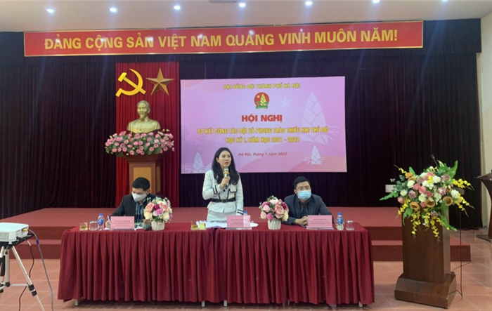 Thành đoàn - Hội đồng Đội thành phố Hà Nội: Sơ kết công tác Đội và phong trào thiếu nhi Thủ đô học kỳ I, năm học 2021-2022