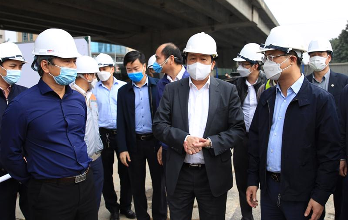 Phó Chủ tịch UBND thành phố Hà Nội Dương Đức Tuấn đã tới kiểm tra các dự án trọng điểm trên địa bàn Thành phố