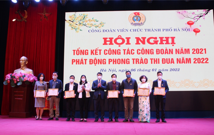 Công đoàn viên chức Thành phố: Tổng kết công tác Công đoàn năm 2021, phát động phong trào thi đua năm 2022