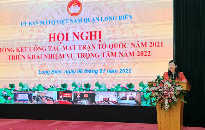 Uỷ ban MTTQ Việt Nam quận Long Biên: Tăng cường đổi mới phương pháp, cách làm, hướng mạnh về địa bàn dân cư