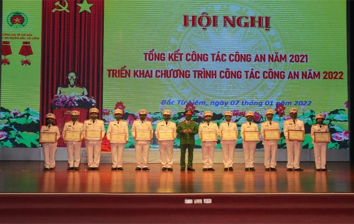 Công an quận Bắc Từ Liêm tổng kết công tác Công an năm 2021, triển khai chương trình công tác năm 2022