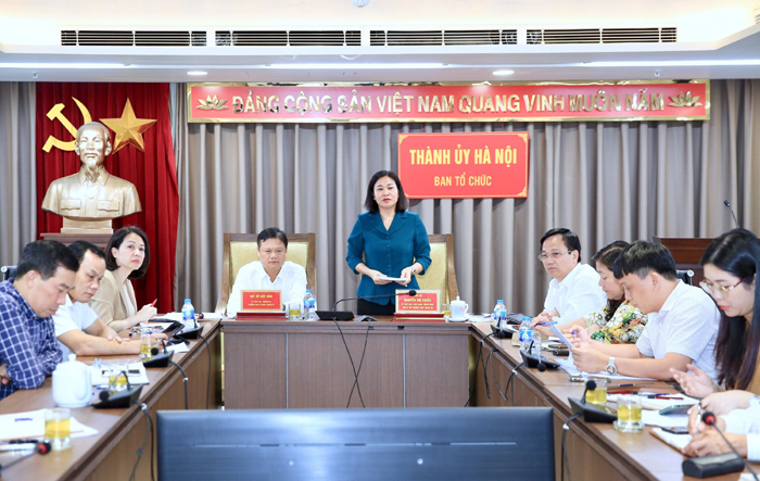 Thành phố Hà Nội triển khai nhiều toàn diện các nhiệm vụ công tác tổ chức xây dựng Đảng