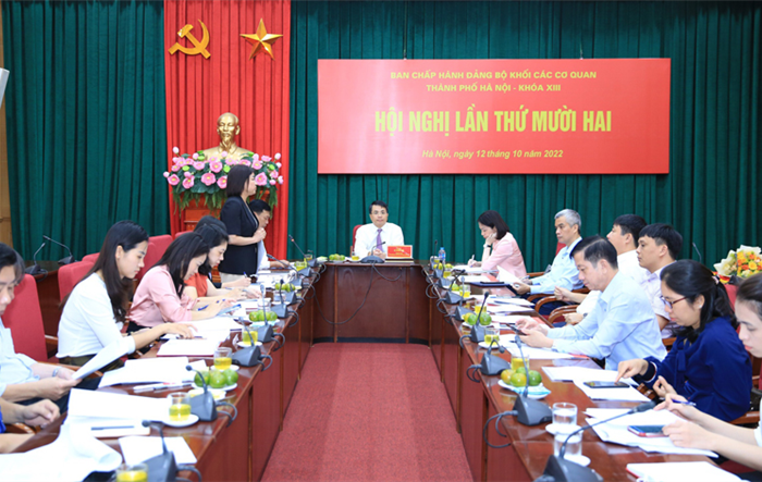 Đảng bộ Khối các cơ quan thành phố Hà Nội: Tăng cường đối thoại, lắng nghe, tiếp thu góp ý của tổ chức, đảng viên và sâu sát, chỉ đạo tháo gỡ vướng mắc, khó khăn cho cơ sở