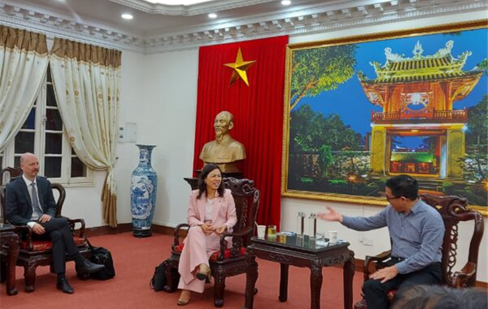 Giám đốc Sở Văn hóa và Thể thao Hà Nội tiếp đại diện UNIDO tại Việt Nam