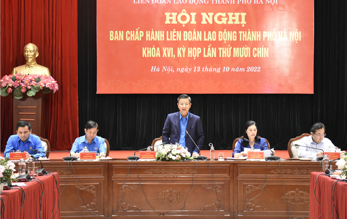 Hội nghị lần thứ 19, Ban Chấp hành Liên đoàn Lao động thành phố Hà Nội khóa XVI