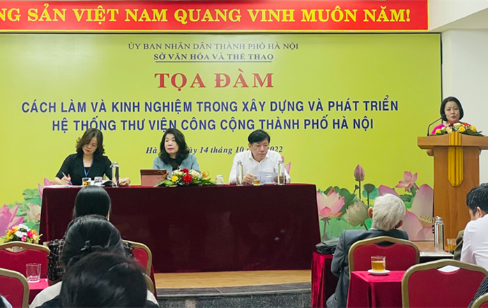 Tọa đàm “Cách làm và kinh nghiệm trong xây dựng và phát triển hệ thống thư viện công cộng thành phố Hà Nội”