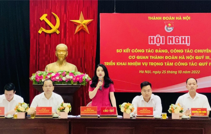 Cơ quan Thành đoàn Hà Nội sơ kết công tác Đảng, công tác chuyên môn quý III, triển khai nhiệm vụ trọng tâm quý IV