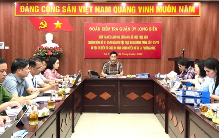 Đảng bộ quận Long Biên: Chủ động đổi mới, nâng cao năng lực lãnh đạo và sức chiến đấu