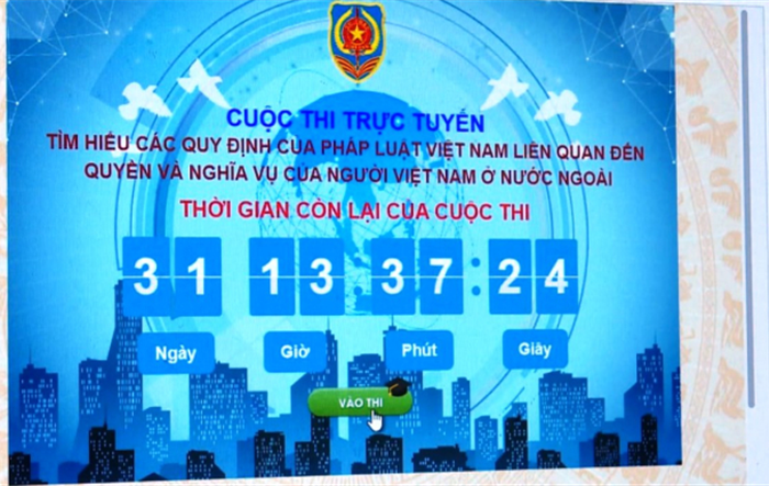 Phát động cuộc thi trực tuyến “Tìm hiểu quyền và nghĩa vụ của người Việt Nam ở nước ngoài”