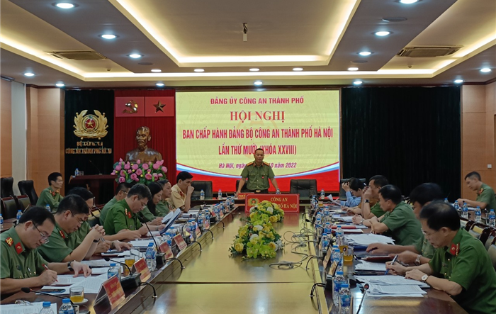Đảng bộ Công an thành phố Hà Nội: Sơ kết công tác xây dựng Đảng 9 tháng đầu năm 2022