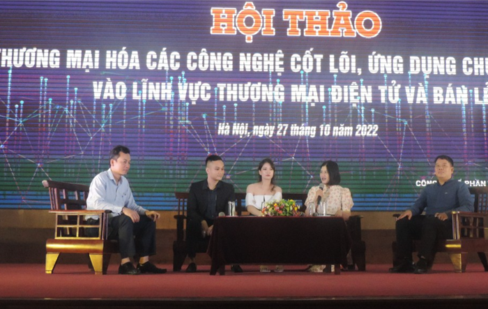 Hội thảo “Thương mại hóa các vấn đề cốt lõi, ứng dụng chuyển đổi số vào lĩnh vực thương mại điện tử và bán lẻ”