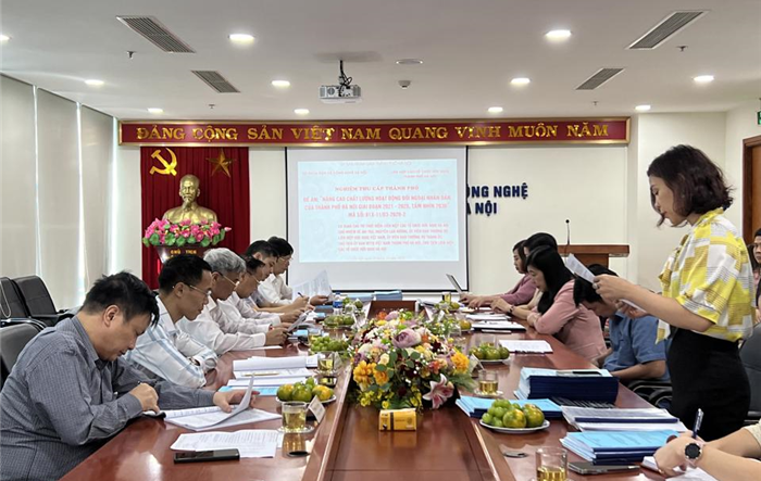 Sở Khoa học và Công nghệ thành phố nghiệm thu Đề án nâng cao chất lượng hoạt động đối ngoại nhân dân thành phố