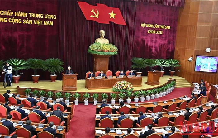 Thông cáo báo chí về ngày làm việc thứ hai của Hội nghị lần thứ sáu, Ban Chấp hành Trung ương Đảng khóa XIII