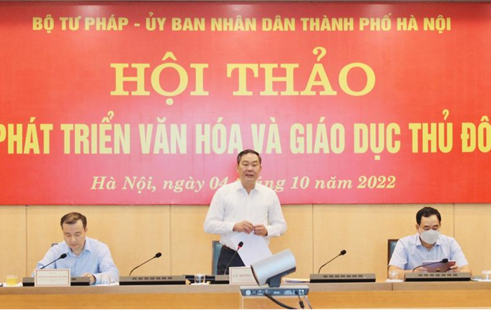 Hội thảo “Phát triển văn hóa và giáo dục Thủ đô”