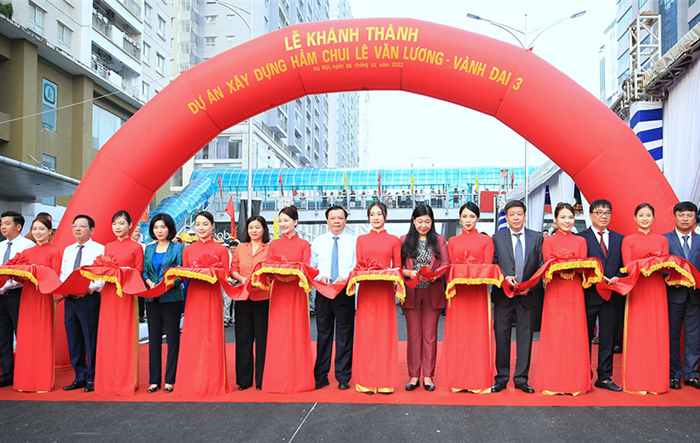 Khánh thành, thông xe hầm chui tại nút giao Lê Văn Lương - Vành đai 3