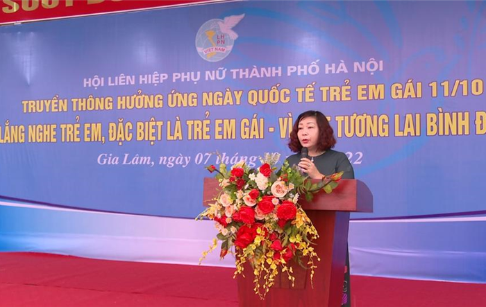 Nâng cao nhận thức, tăng cường quyền năng, xây dựng môi trường Thủ đô bình đẳng, an toàn, thân thiện với trẻ em gái
