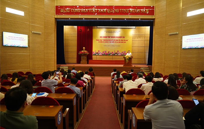 Tập huấn nghiệp vụ phong trào “Toàn dân đoàn kết xây dựng đời sống văn hóa” và công tác quản lý Nhà nước về gia đình năm 2022