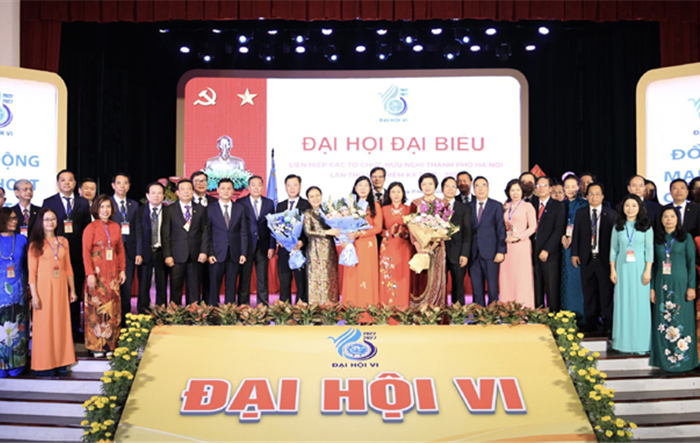 Đại hội đại biểu lần thứ VI Liên hiệp các tổ chức hữu nghị thành phố Hà Nội thành công tốt đẹp