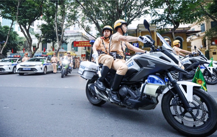 Công an thành phố Hà Nội ra quân đợt cao điểm tấn công trấn áp tội phạm bảo đảm an ninh trật tự Tết Nguyên đán Quý Mão 2023