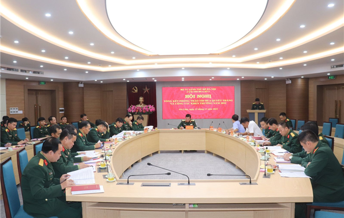 Cụm thi đua số 3, Bộ Tư lệnh Thủ đô tổng kết phong trào thi đua quyết thắng, công tác khen thưởng năm 2022