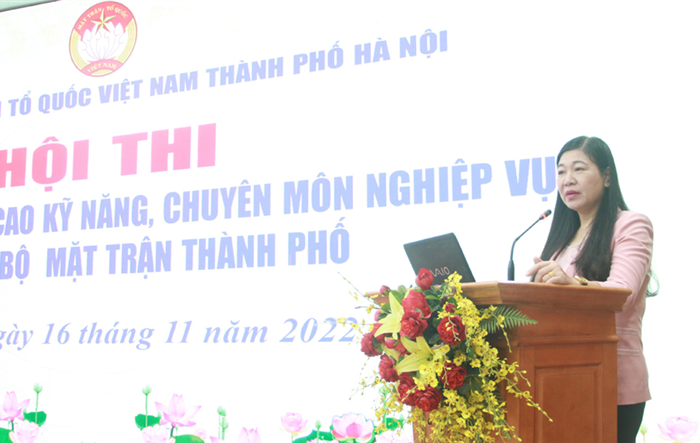 Khai mạc “Hội thi thuyết trình nâng cao kỹ năng, chuyên môn nghiệp vụ của cán bộ Mặt trận thành phố”