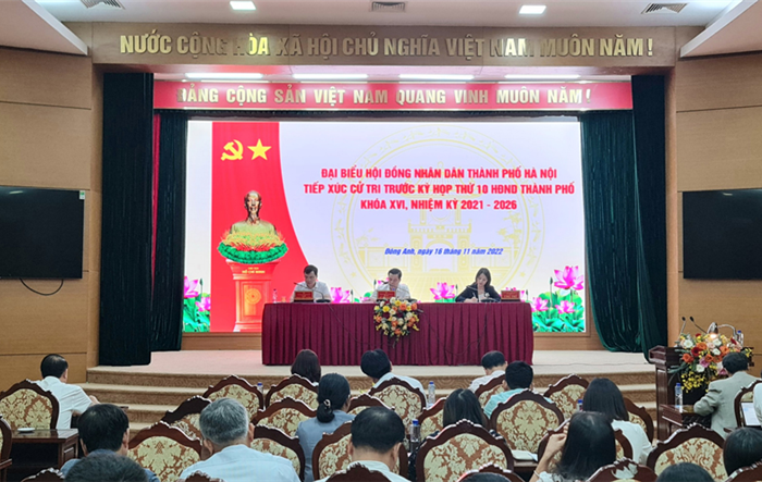 Cử tri huyện Đông Anh kiến nghị nhiều vấn đề dân sinh bức xúc
