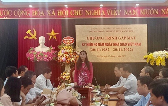 Sở Lao động - Thương binh và Xã hội Hà Nội tổ chức buổi gặp mặt nhân Ngày Nhà giáo Việt Nam 20-11 