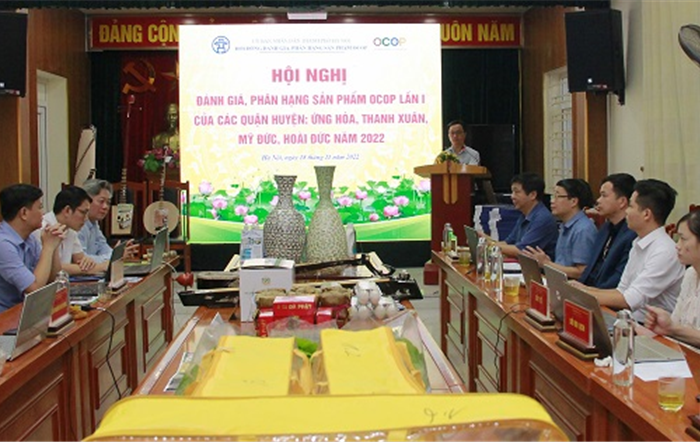Thành phố Hà Nội đánh giá, phân hạng 46 sản phẩm OCOP năm 2022 của 4 quận, huyện 
