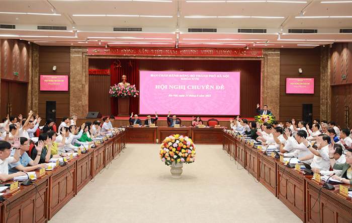 Khai mạc Hội nghị lần thứ chín Ban Chấp hành Đảng bộ thành phố Hà Nội khóa XVII