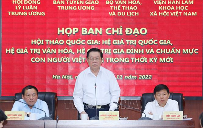 Đồng chí Nguyễn Trọng Nghĩa: Hệ giá trị quốc gia là nền tảng, sức mạnh nội sinh