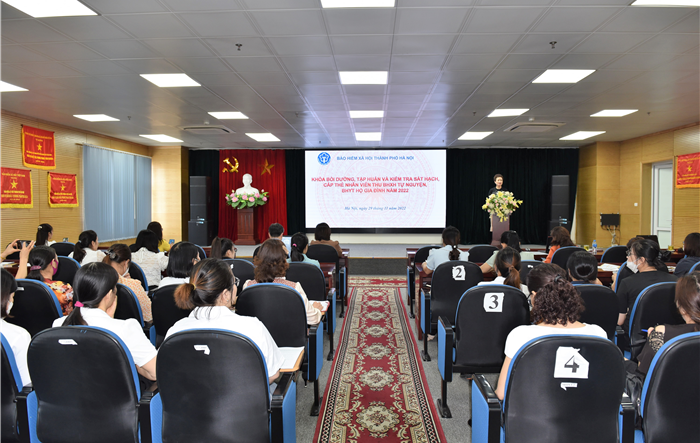 BHXH thành phố Hà Nội đào tạo 200 nhân viên thu BHXH, BHYT