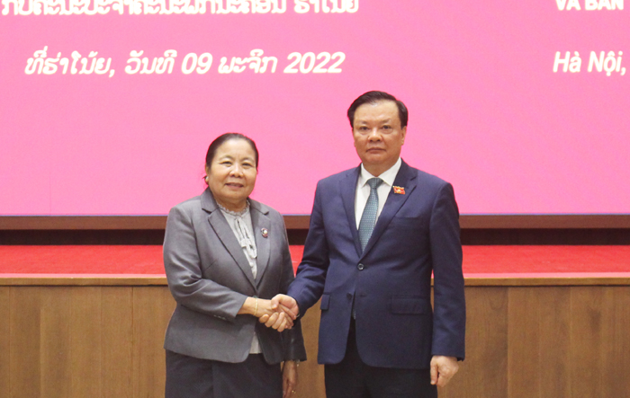 Tăng cường hợp tác, trao đổi kinh nghiệm giữa Hà Nội và Đảng Nhân dân cách mạng Lào trong công tác tổ chức xây dựng Đảng
