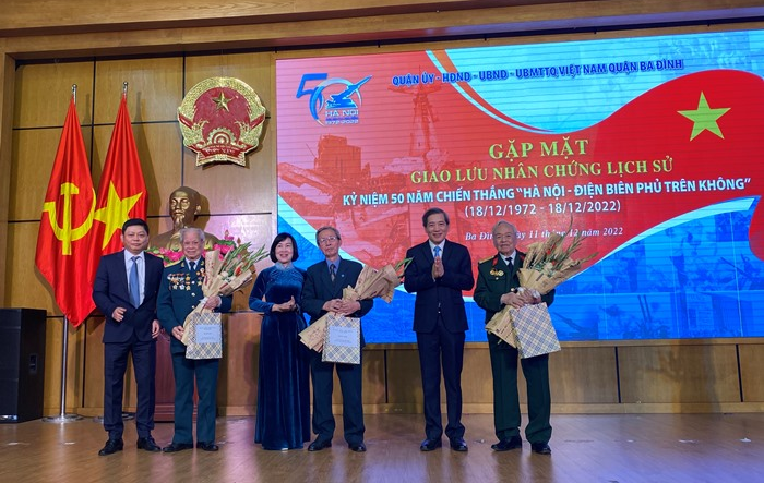 Quận Ba Đình tổ chức giao lưu với các nhân chứng lịch sử Chiến thắng “Hà Nội - Điện Biên Phủ trên không”