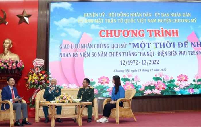 Huyện Chương Mỹ giao lưu nhân chứng lịch sử ''Một thời để nhớ''