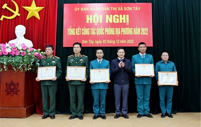 Thị xã Sơn Tây: Tổng kết công tác quốc phòng, quân sự địa phương năm 2022