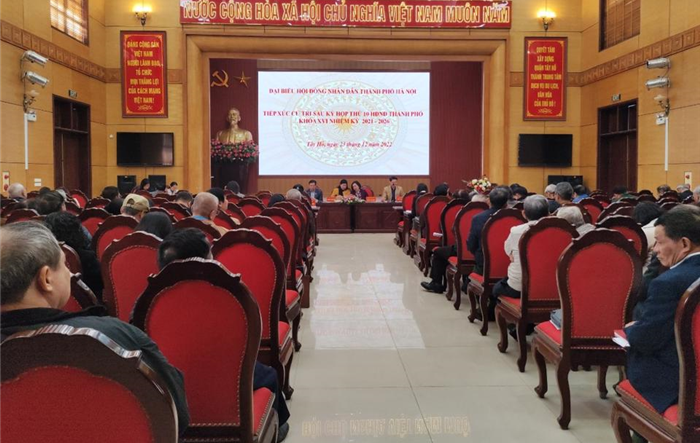 Tổ đại biểu HĐND thành phố tiếp xúc cử tri quận Tây Hồ sau kỳ họp thứ 10, HĐND thành phố khoá XVI