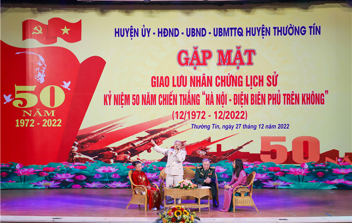 Huyện Thường Tín gặp mặt giao lưu nhân chứng lịch sử kỷ niệm 50 năm Chiến thắng “Hà Nội - Điện Biên Phủ trên không”