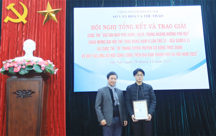 Tổng kết và trao giải Cuộc thi “vẽ tranh tuyên truyền cổ động trực quan về Quy tắc ứng xử nơi công cộng trên địa bàn thành phố Hà Nội năm 2022”