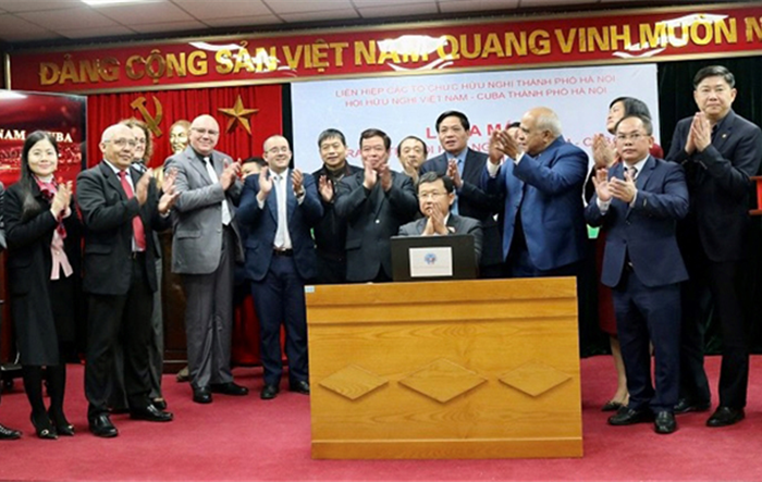 Lễ ra mắt trang tin điện tử Hội Hữu nghị Việt Nam - Cuba thành phố Hà Nội 