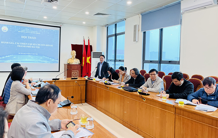 Hội thảo đánh giá, cải thiện chỉ số chuyển đổi số thành phố Hà Nội