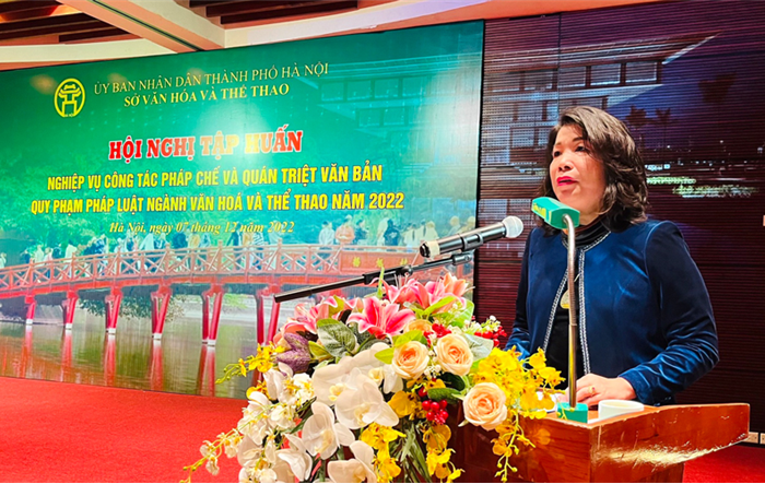 Hội nghị tập huấn nghiệp vụ công tác pháp chế và quán triệt văn bản quy phạm pháp luật ngành Văn hóa và thể thao