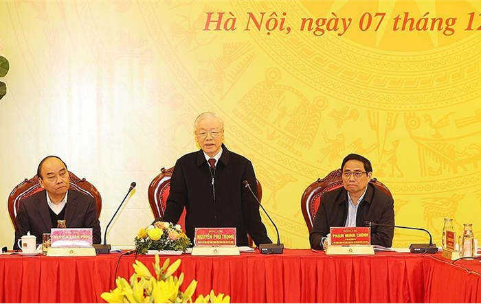 Tổng Bí thư Nguyễn Phú Trọng dự Hội nghị Đảng ủy Công an Trung ương