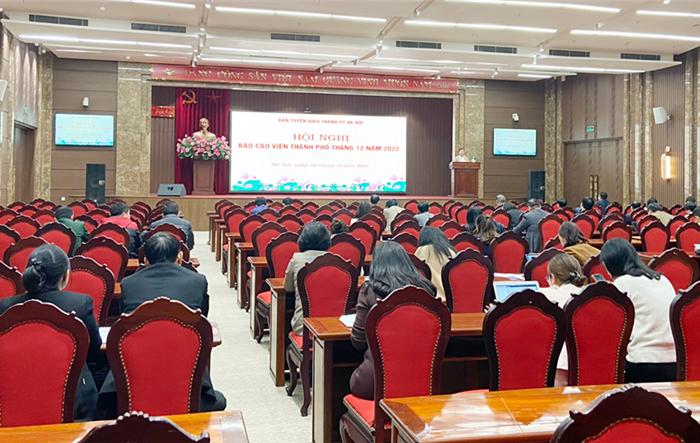 Hội nghị báo cáo viên và định hướng công tác tuyên truyền tháng 12-2022