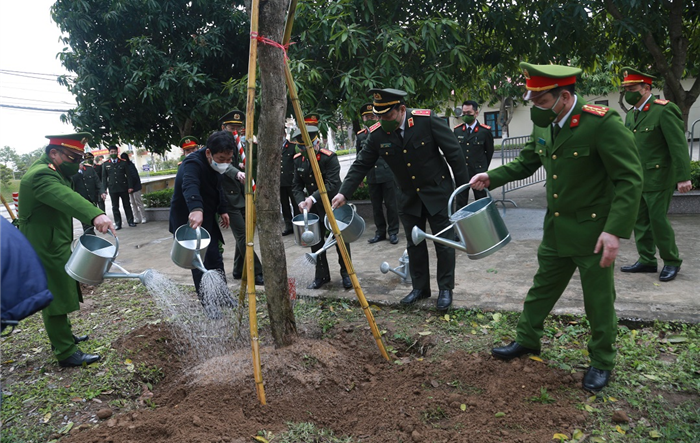 Công an thành phố Hà Nội phát động “Tết trồng cây đời đời nhớ Bác Hồ - Xuân Nhâm Dần 2022”