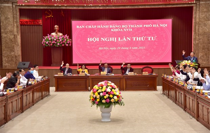 Ban Chấp hành Đảng bộ thành phố Hà Nội, khóa XVII tiến hành Hội nghị lần thứ bảy